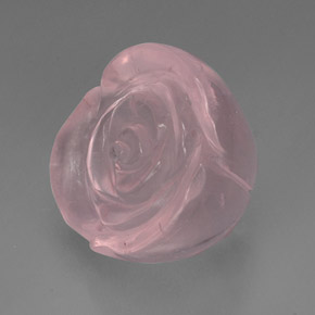 43,69 ctw natürlicher rosafarbener Rosenquarz, Transparent, Transparent / Lichtdurchlässig