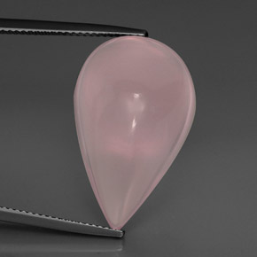 26,30 ctw natürlicher rosafarbener Rosenquarz, Transparent, Transparent / Lichtdurchlässig