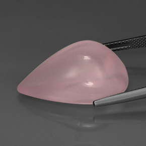 26,30 ctw natürlicher rosafarbener Rosenquarz, Transparent, Transparent / Lichtdurchlässig
