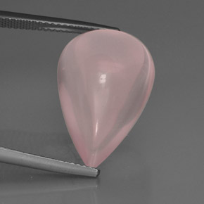 16,86 ctw natürlicher rosafarbener Rosenquarz, Transparent, Transparent / Lichtdurchlässig