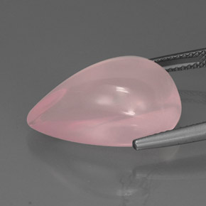 16,86 ctw natürlicher rosafarbener Rosenquarz, Transparent, Transparent / Lichtdurchlässig