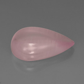 13,10 ctw natürlicher rosafarbener Rosenquarz, Transparent, Transparent / Lichtdurchlässig