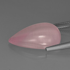 13,10 ctw natürlicher rosafarbener Rosenquarz, Transparent, Transparent / Lichtdurchlässig