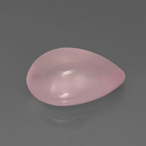 11,82 ctw natürlicher rosafarbener Rosenquarz, Transparent, Transparent / Lichtdurchlässig