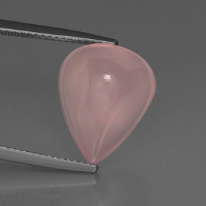 9,17 ctw natürlicher Pink Rosenquarz, Transparent, Transparent / Lichtdurchlässig