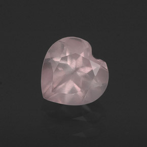 0,71 ctw natürlicher rosafarbener Rosenquarz, Transparent, Transparent / Lichtdurchlässig