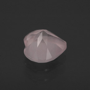 0,71 ctw natürlicher rosafarbener Rosenquarz, Transparent, Transparent / Lichtdurchlässig