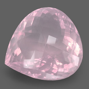 421,80 ctw natürlicher rosafarbener Rosenquarz, Transparent, Transparent / Lichtdurchlässig
