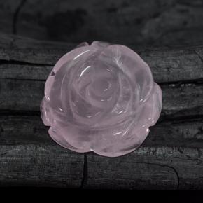 53,41 ctw natürlicher rosafarbener Rosenquarz, Fantasieschliff, Lichtdurchlässig