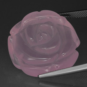 48,86 ctw natürlicher rosafarbener Rosenquarz, Transparent, Transparent / Lichtdurchlässig