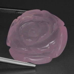 48,86 ctw natürlicher rosafarbener Rosenquarz, Transparent, Transparent / Lichtdurchlässig