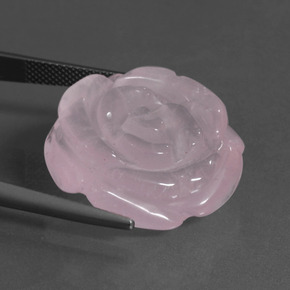 9,17 ctw natürlicher Kaugummi Rosa Rosenquarz, Ausgefallene Form, Lichtdurchlässig