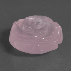 9,17 ctw natürlicher Light Pink  Rosenquarz, Ausgefallene Form, Lichtdurchlässig