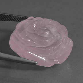 9,17 ctw natürlicher Light Pink  Rosenquarz, Ausgefallene Form, Lichtdurchlässig