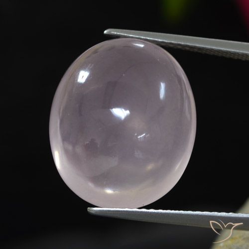 17.48ct Natürlicher Sehr helles Rosa Rosenquarz, Oval, Transparent