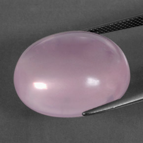 31,69 ctw natürlicher rosafarbener Rosenquarz, Oval Schliff, Transparent