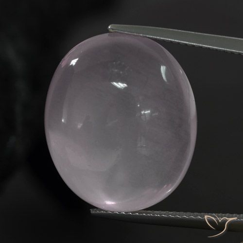 25.98ct Natürlicher Sehr helles Rosenrosa Rosenquarz, Oval, Transparent