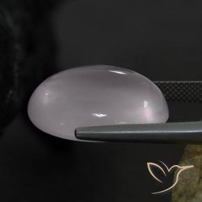 9,17 ctw natürlicher Sehr helles Rosenrosa Rosenquarz, Oval, Transparent