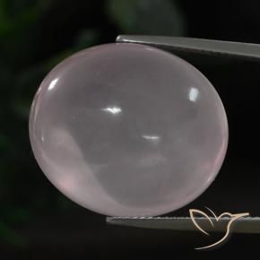 9,17 ctw natürlicher rose-rosa Rosenquarz, Oval, Transparent