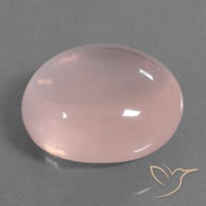 9,17 ctw natürlicher hellrosa Rosenquarz, Oval, Transparent