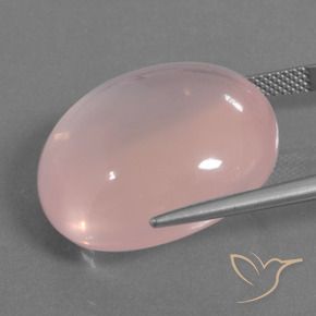 9,17 ctw natürlicher hellrosa Rosenquarz, Oval, Transparent