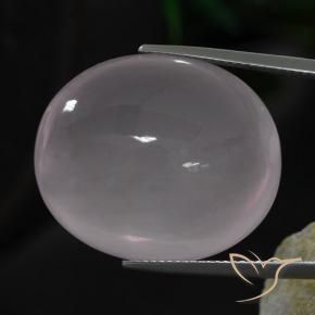 9,17 ctw natürlicher Sehr helles Rosa Rosenquarz, Oval, Transparent