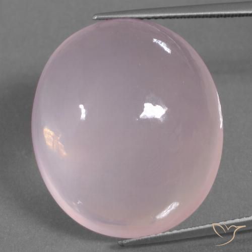 40.97ct Natürlicher hellrose-rosa Rosenquarz, Oval, Transparent / Lichtdurchlässig