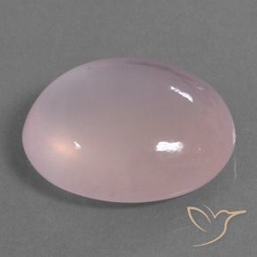 9,17 ctw natürlicher hellrose-rosa Rosenquarz, Oval, Transparent / Lichtdurchlässig