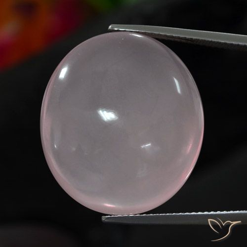 39.82ct Natürlicher hellrose-rosa Rosenquarz, Oval, Transparent