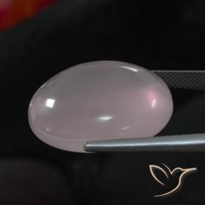 9,17 ctw natürlicher hellrose-rosa Rosenquarz, Oval, Transparent