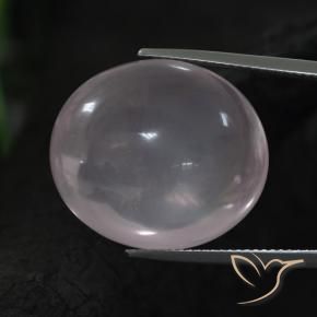 9,17 ctw natürlicher Sehr helles Rosa Rosenquarz, Oval, Transparent