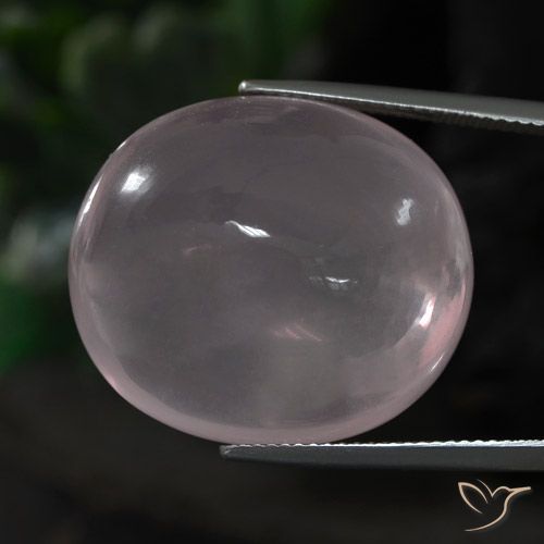 51.32ct Natürlicher hellrosa Rosenquarz, Oval, Transparent