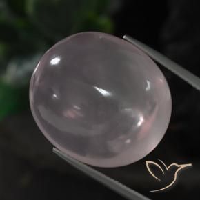 9,17 ctw natürlicher hellrosa Rosenquarz, Oval, Transparent
