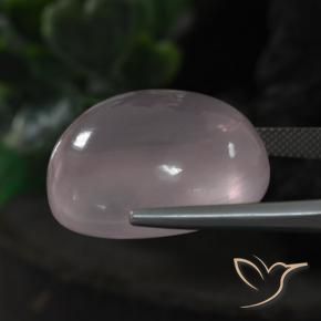 9,17 ctw natürlicher hellrosa Rosenquarz, Oval, Transparent