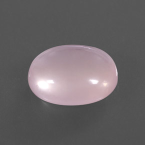 7,46 ctw natürlicher rosafarbener Rosenquarz, Oval Schliff, Transparent