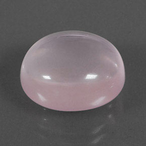10,12 ctw natürlicher rosafarbener Rosenquarz, Oval Schliff, Transparent
