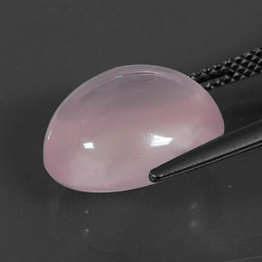 8,60 ctw natürlicher rosafarbener Rosenquarz, Oval Schliff, Transparent