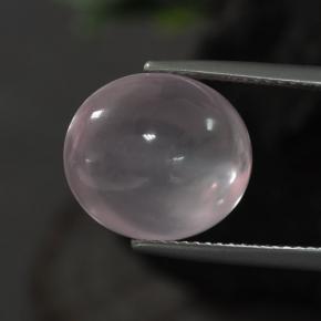 11,10 ctw natürlicher rosafarbener Rosenquarz, Oval Schliff, Transparent