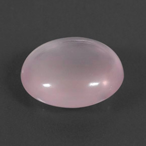 7,22 ctw natürlicher rosafarbener Rosenquarz, Oval Schliff, Transparent
