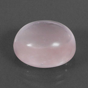 9,85 ctw natürlicher rosafarbener Rosenquarz, Oval Schliff, Transparent