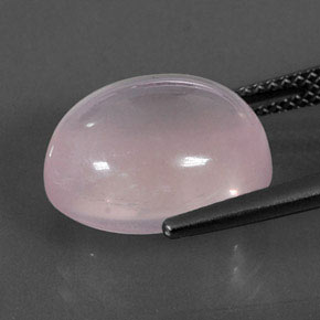 9,85 ctw natürlicher rosafarbener Rosenquarz, Oval Schliff, Transparent