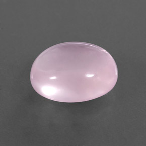 8,07 ctw natürlicher rosafarbener Rosenquarz, Oval Schliff, Transparent