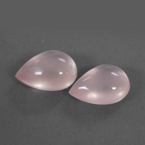  ct natürliche rosafarbener Rosenquarz-Edelsteine, Birnenform, Transparent