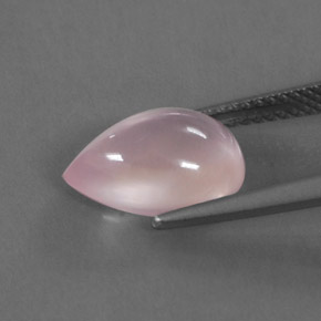 3,36 ctw natürlicher rosafarbener Rosenquarz, Transparent, Transparent / Lichtdurchlässig