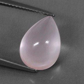 4,62 ctw natürlicher rosafarbener Rosenquarz, Transparent, Transparent / Lichtdurchlässig