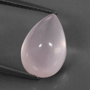 5,73 ctw natürlicher rosafarbener Rosenquarz, Transparent, Transparent / Lichtdurchlässig