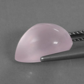 5,86 ctw natürlicher rosafarbener Rosenquarz, Transparent, Transparent / Lichtdurchlässig
