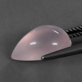 5,61 ctw natürlicher rosafarbener Rosenquarz, Transparent, Transparent / Lichtdurchlässig