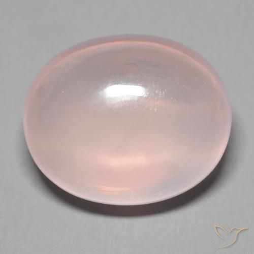 38.62ct Natürlicher hellrosa Rosenquarz, Oval, Transparent