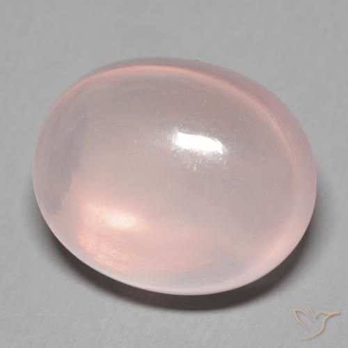 9,17 ctw natürlicher hellrosa Rosenquarz, Oval, Transparent